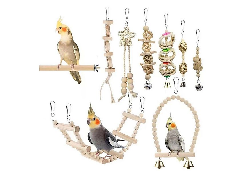 trends for living Vogelkäfig Kauspielzeug Papageien Vogelspielzeug Holzscha günstig online kaufen