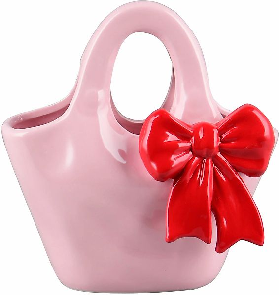 MIRRORS AND MORE Dekovase "BOW" Bunte Dekovase in auffälliger Form günstig online kaufen