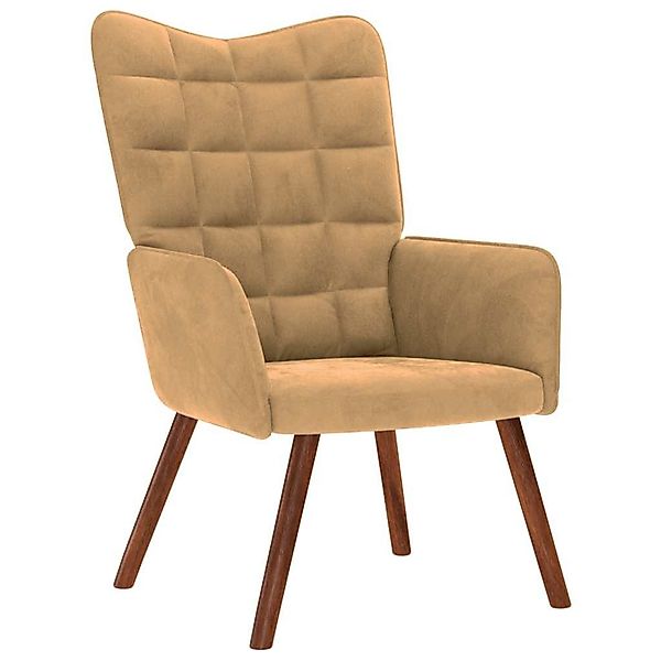 vidaXL Sessel Relaxsessel Braun Samt (1-St) günstig online kaufen