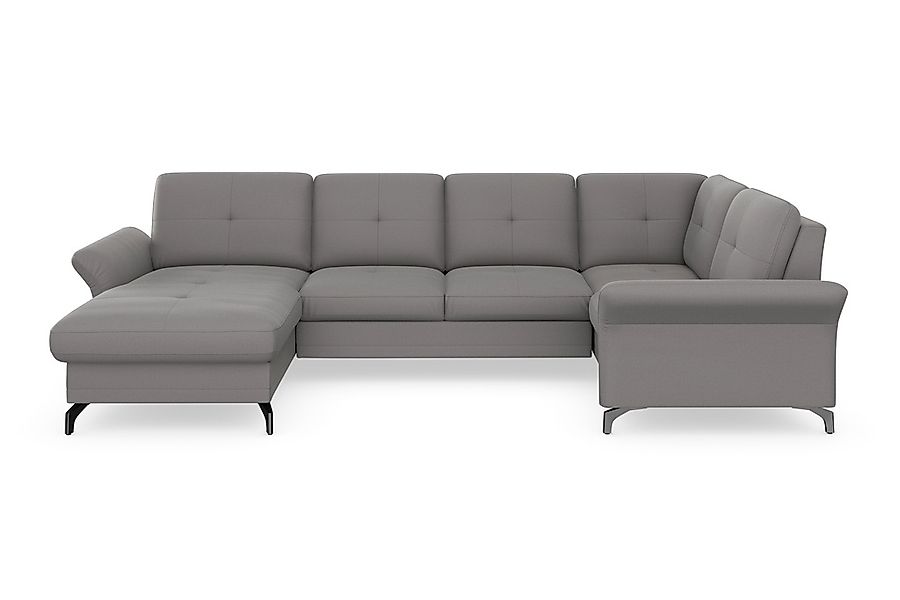 Home affaire Wohnlandschaft "Calando U-Form" wahlweise mit Bettfunktion, Be günstig online kaufen