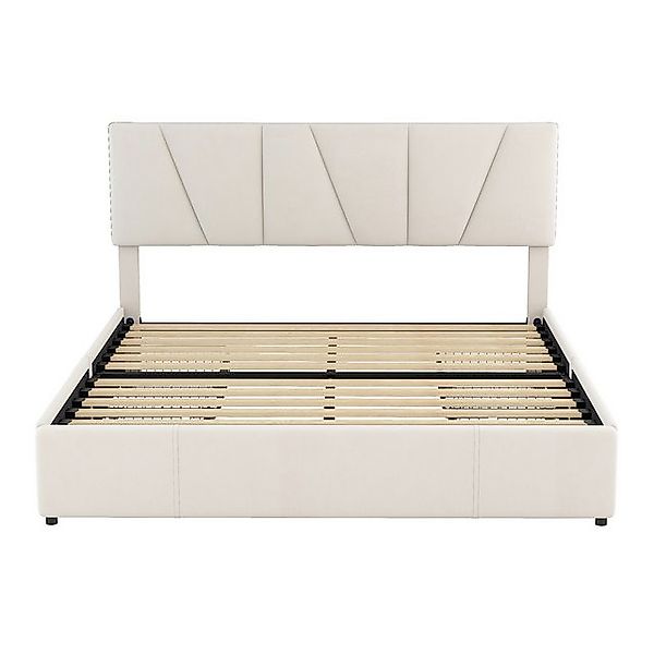 i@home Polsterbett Kingsize Polster Plattform Bett mit vier Schubladen auf günstig online kaufen