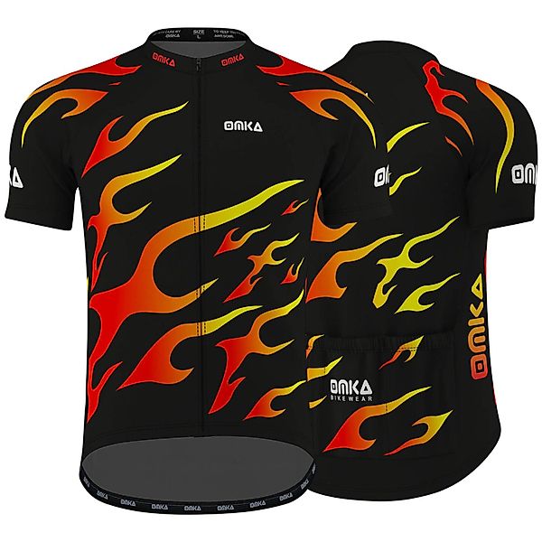 OMKA Radtrikot ME-3012 Schwarz/Feuer Herren Racing günstig online kaufen