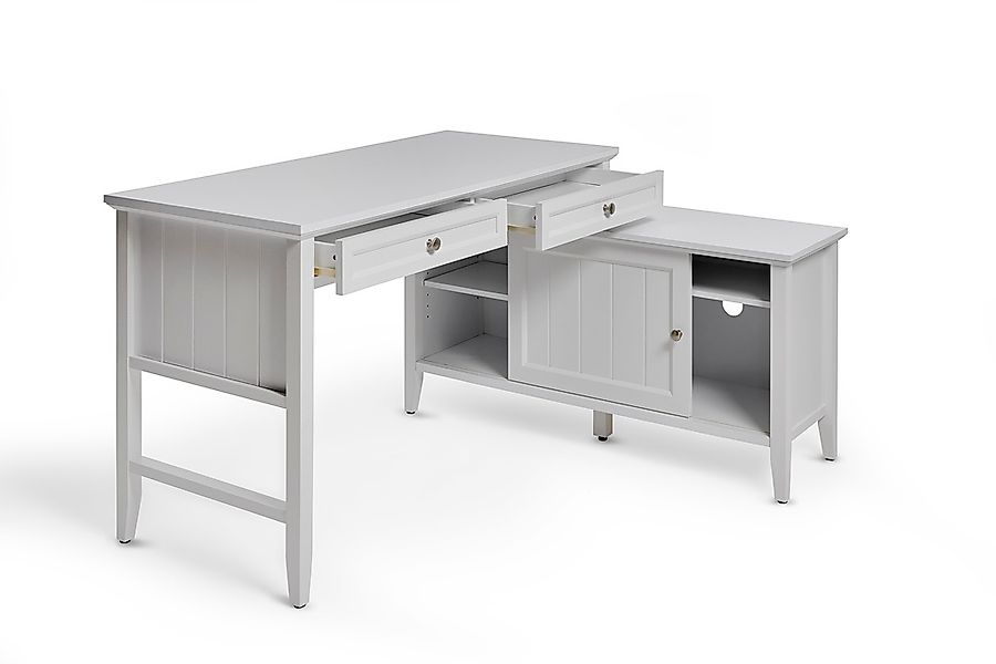 Jahnke Eckschreibtisch "CLASSIC C 145 E", wechselseitig montierbar, mit Sch günstig online kaufen