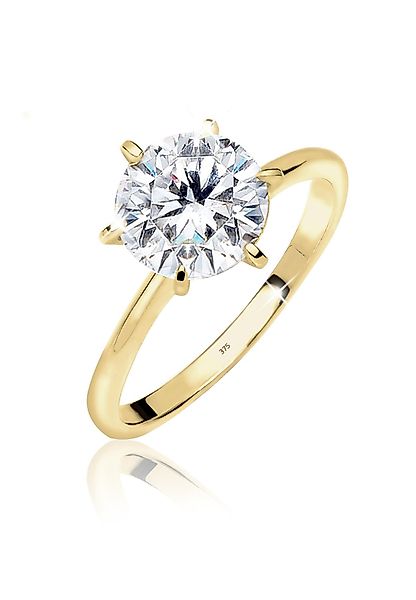 Elli Premium Fingerring Verlobungsring Zirkonia Weiß günstig online kaufen