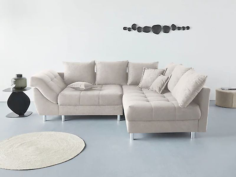 COLLECTION AB Ecksofa »Innsbruck L-Form« inklusive Federkern, Recamiere lin günstig online kaufen