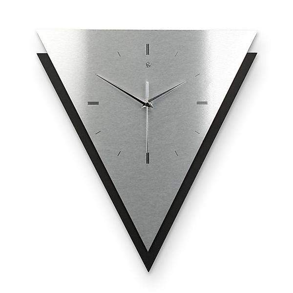 Kreative Feder Wanduhr Dreieckige 3D Designer-Wanduhr günstig online kaufen