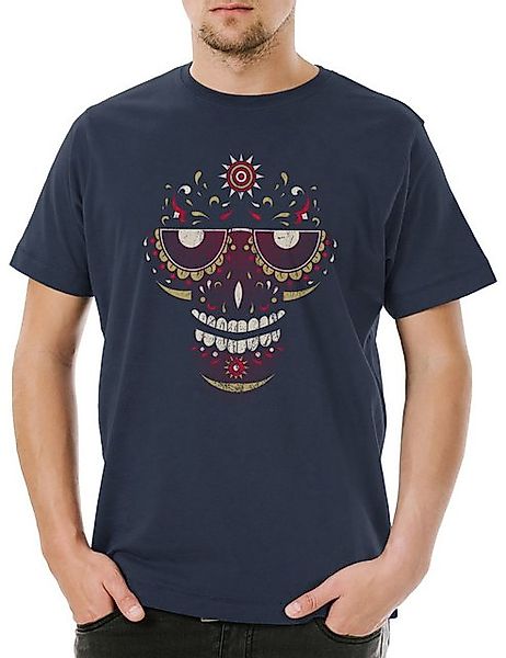 Urban Backwoods Print-Shirt Urban Backwoods Sugar Skull Face Herren T-Shirt günstig online kaufen