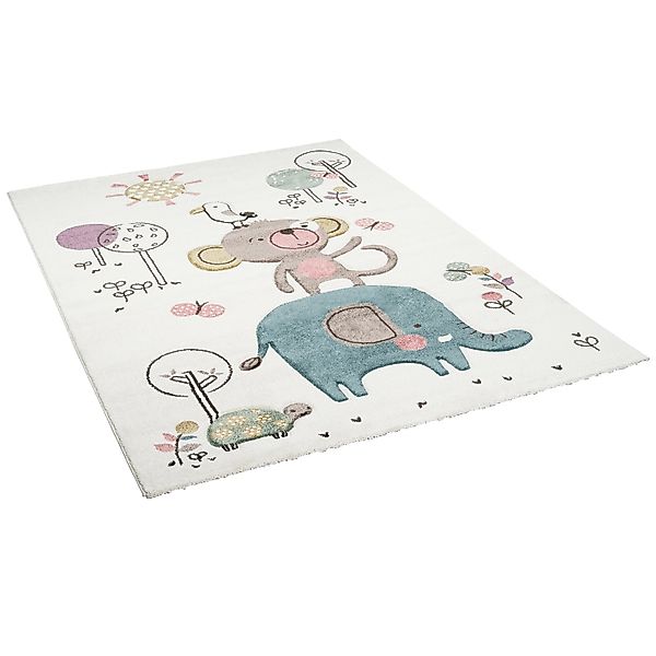 Pergamon Kinderteppich Kinder Teppich Maui Kids Lustige Tiere Bunt, Rechtec günstig online kaufen