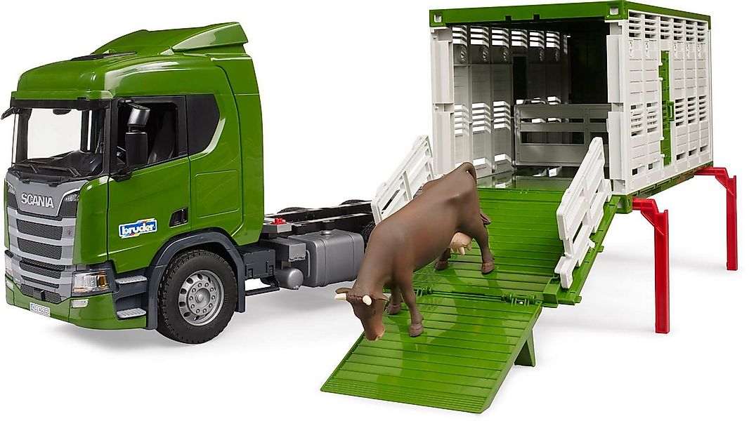 Bruder® Spielzeug-LKW Spielfahrzeug Scania Super 560R Tiertransport-LKW mit günstig online kaufen