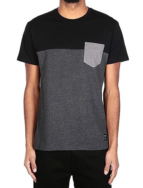 iriedaily T-Shirt - Basic T-Shirt - Graues Kurzarm Shirt - Block Pocket Tee günstig online kaufen