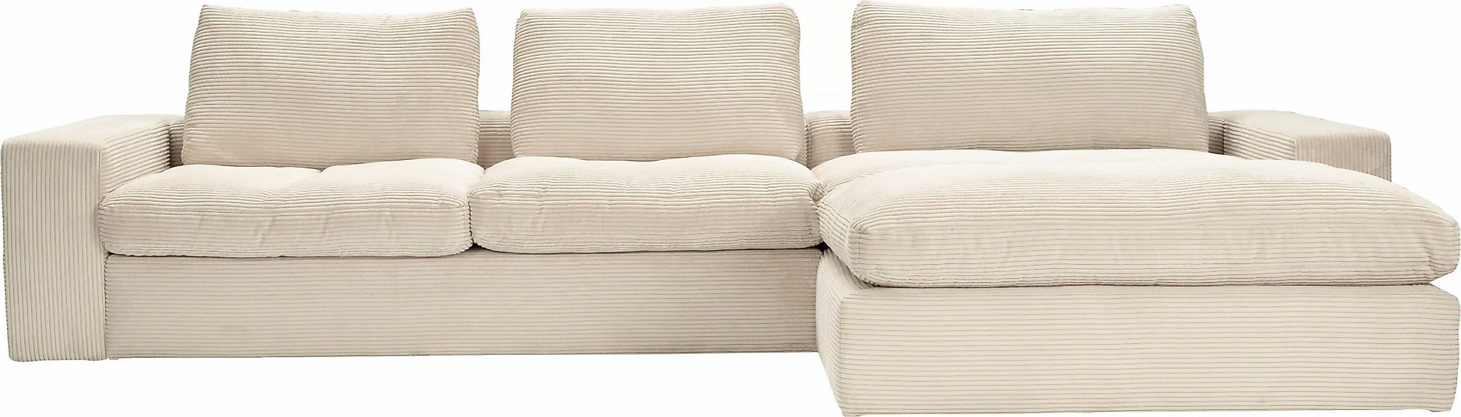 alina Ecksofa »Sandy«, mit Recamiere, in modernem Cordstoff günstig online kaufen