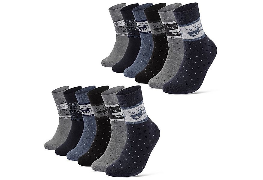 sockenkauf24 Thermosocken 6 oder 12 Paar Damen Wintersocken D27 kuschlig wa günstig online kaufen
