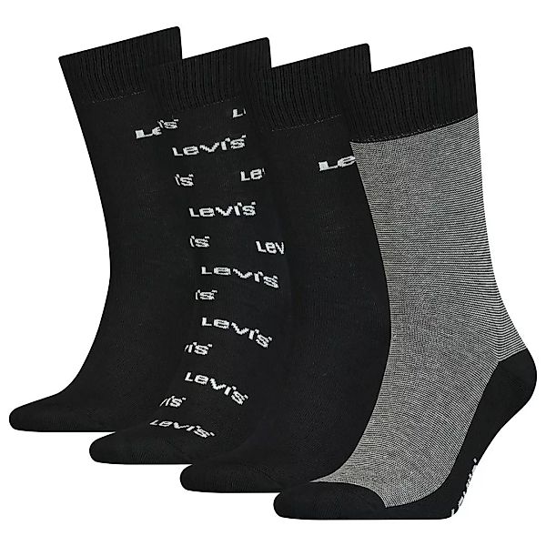 Levi´s ® Regular Cut Logo Banner Geschenkbox Socken 4 Paare EU 39-42 Black günstig online kaufen