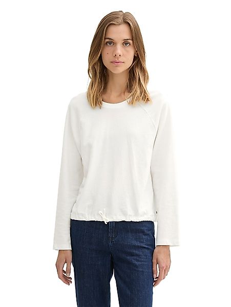 TOM TAILOR Denim Langarmshirt mit Tunnelzug günstig online kaufen