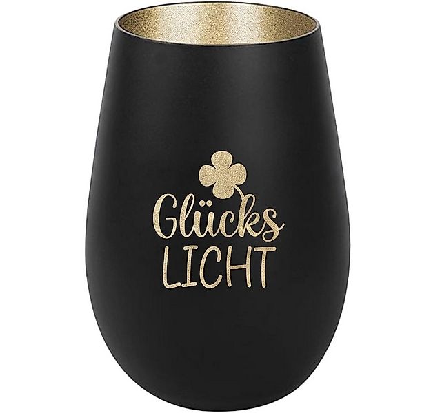 Der Porzellan-Laden Windlicht Personalisiertes Windlicht: 'GlücksLicht'. Pe günstig online kaufen