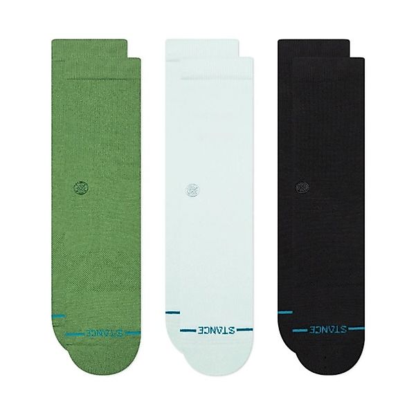 Stance 3-er Set Socken "Casual" Schwarz, Grün und Hellblau günstig online kaufen