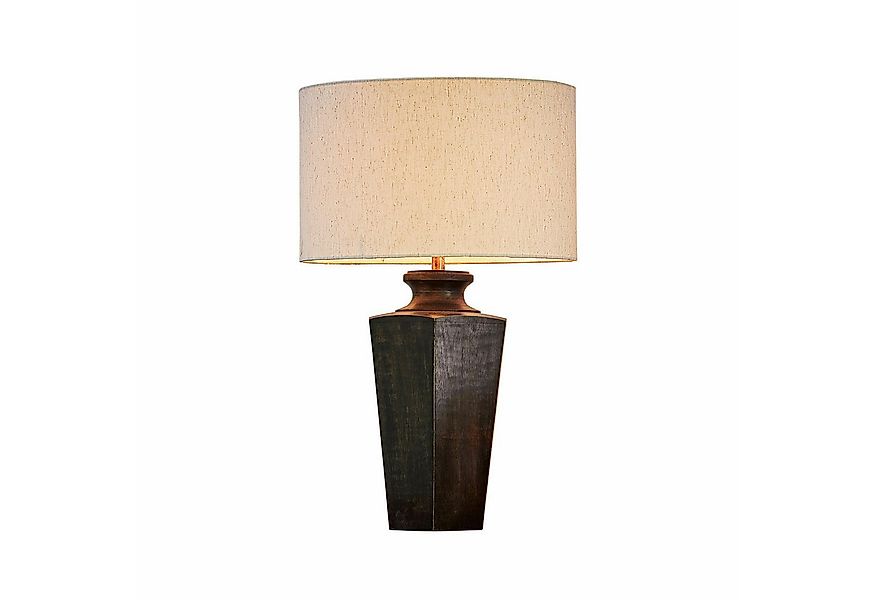 Mirabeau Tischleuchte Tischlampe Lyndhurst schwarz/beige günstig online kaufen