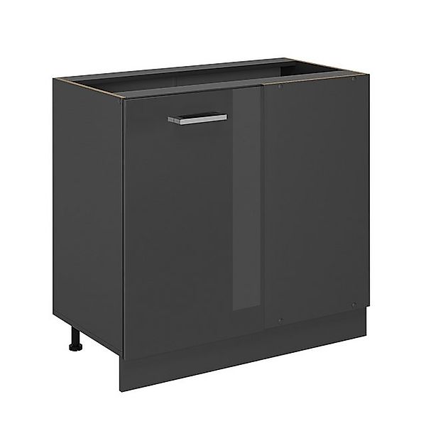 Vicco Eckunterschrank R-Line, Anthrazit Hochglanz/Anthrazit, 86 günstig online kaufen