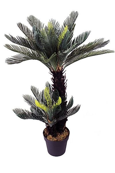 Kunstpalme künstliche Cycas Palme mit 41 Palmenwedel Kunstpflanze Cycas Pal günstig online kaufen