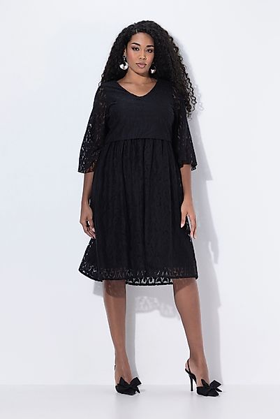 Ulla Popken Cocktailkleid Midikleid Spitze A-Linie günstig online kaufen