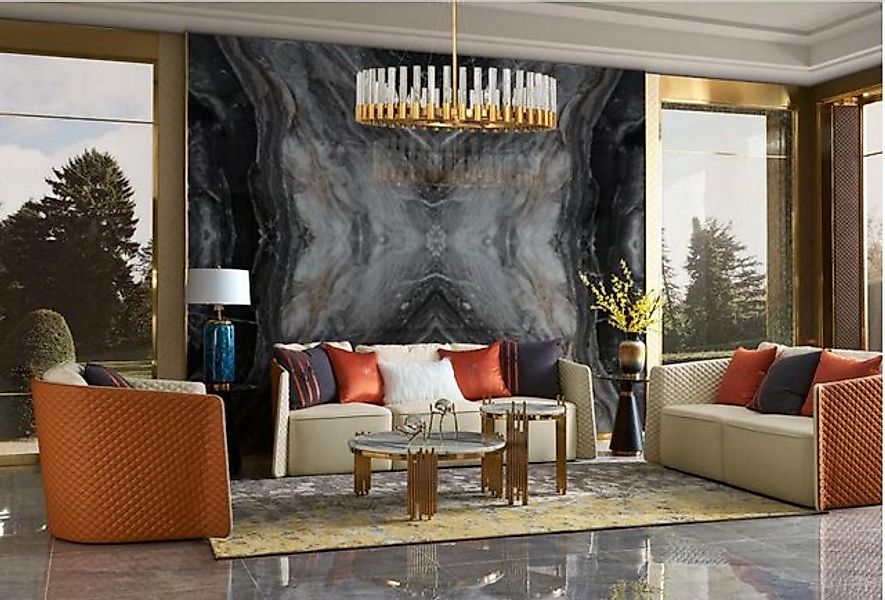 JVmoebel Sofa Wohnlandschaft Sofagarnitur 321 Sitzer Ledersofa Couch Garnit günstig online kaufen