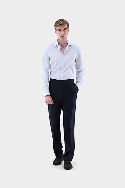 Gestreiftes Businesshemd aus Twill Gewebe Slim Fit günstig online kaufen