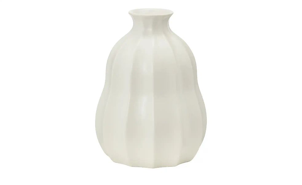 Vase ¦ weiß ¦ Dolomite ¦ Maße (cm): H: 13,3  Ø: 10.2 Accessoires > Vasen - günstig online kaufen