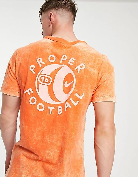 Nike – F.C. Football – T-Shirt in Orange günstig online kaufen