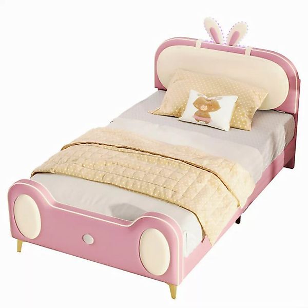 REDOM Kinderbett Doppelbett Funktionsbett Polsterbett (Kaninchen Kopfteil, günstig online kaufen