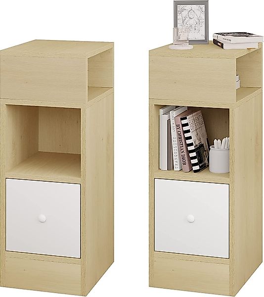 EUGAD Nachttisch (2-St), mit 2 offenen günstig online kaufen