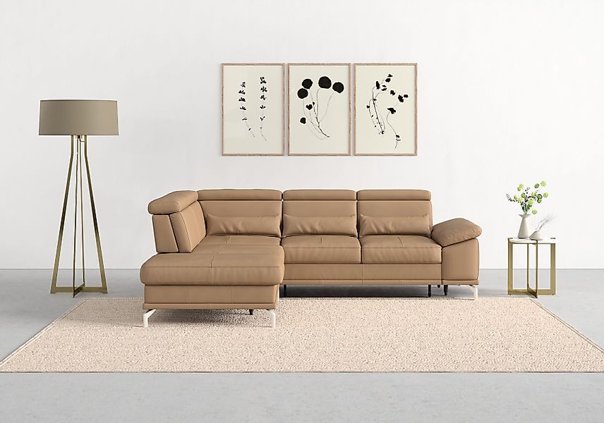 sit&more Ecksofa Cabrio L-Form, mit Sitztiefenverstellung, günstig online kaufen
