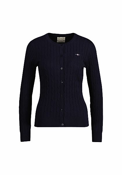 Gant Sweatshirt "Strickjacke STRETCH COTTON CABLE CARDIGAN" günstig online kaufen