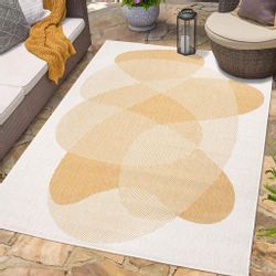 Carpet City Outdoorteppich "DUO RUG 5835" rechteckig 5 mm Höhe Wendeteppich günstig online kaufen