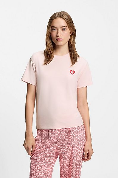 HUGO Pyjamaoberteil aus Stretch-Jersey mit Logo-Artwork, Rundhals, regular günstig online kaufen