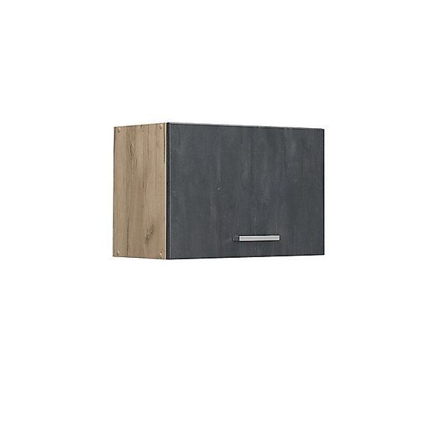 Vicco Hängeschrank R-Line, Schwarz Beton/Goldkraft Eiche, günstig online kaufen