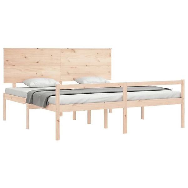 vidaXL Seniorenbett mit Kopfteil 200x200 cm Massivholz 3195501 günstig online kaufen