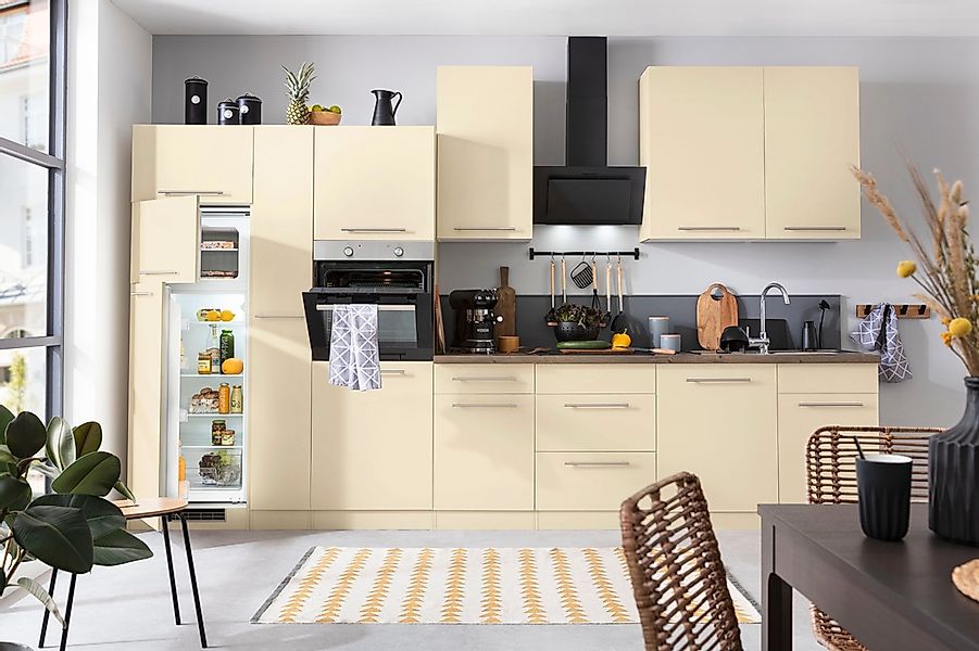 wiho Küchen Küchenzeile "Unna" mit E-Geräten, Breite 370 cm günstig online kaufen
