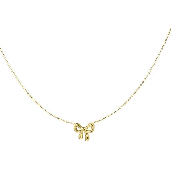suebidou Edelstahlkette Damen Halskette 'Schleife' gold günstig online kaufen
