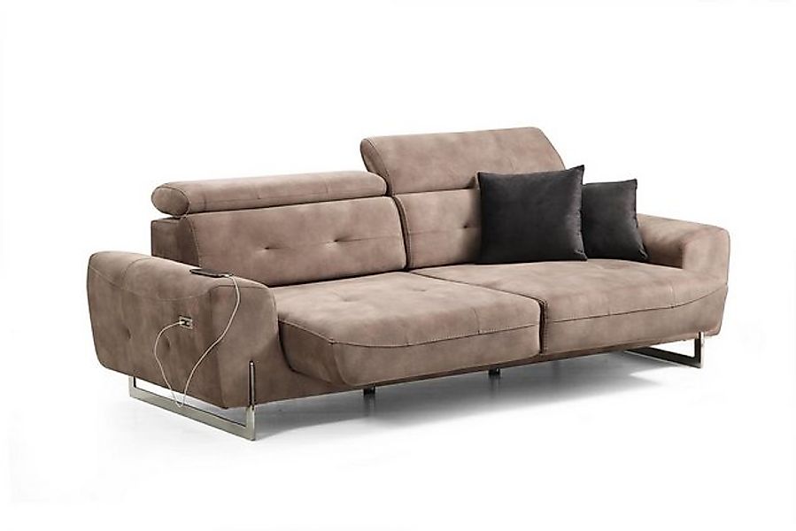 Xlmoebel 3-Sitzer Modernes Design Luxus Textil Drei-Sitzer Sofa Sitzmöbel C günstig online kaufen