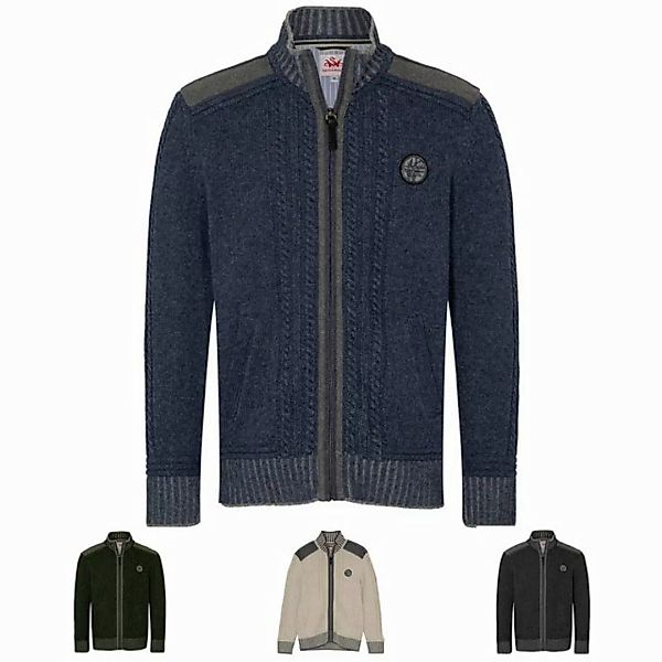 Spieth & Wensky Trachtenstrickjacke Strickjacke Herren - ERATO - dunkelgrau günstig online kaufen