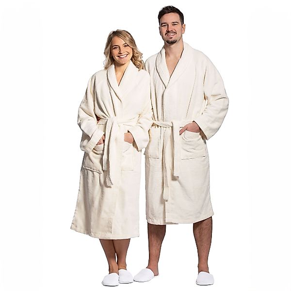 ZOLLNER Unisex-Bademantel, 50% Polyester, 50% Baumwolle, günstig online kaufen
