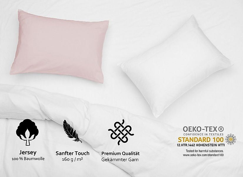 Beautex Kissenhüllen 2er Set Kissenbezug, Kissenhülle aus Baumwolle, Premiu günstig online kaufen