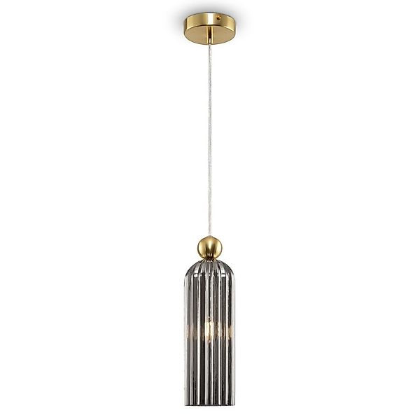 Pendelleuchte Antic in Grau und Gold E14 günstig online kaufen