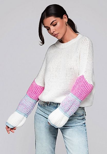 OMBRE Rundhalspullover Pullover mit Farbverlauf günstig online kaufen