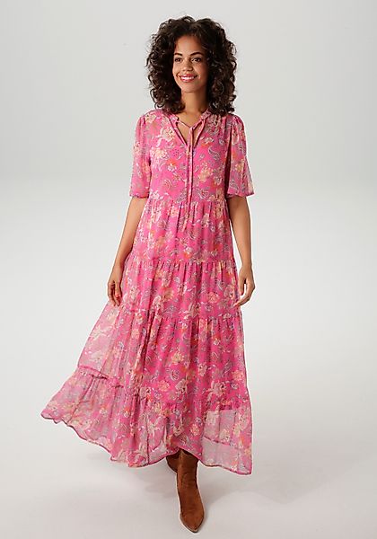 Aniston CASUAL Sommerkleid mit fantasievollem Blumen- günstig online kaufen