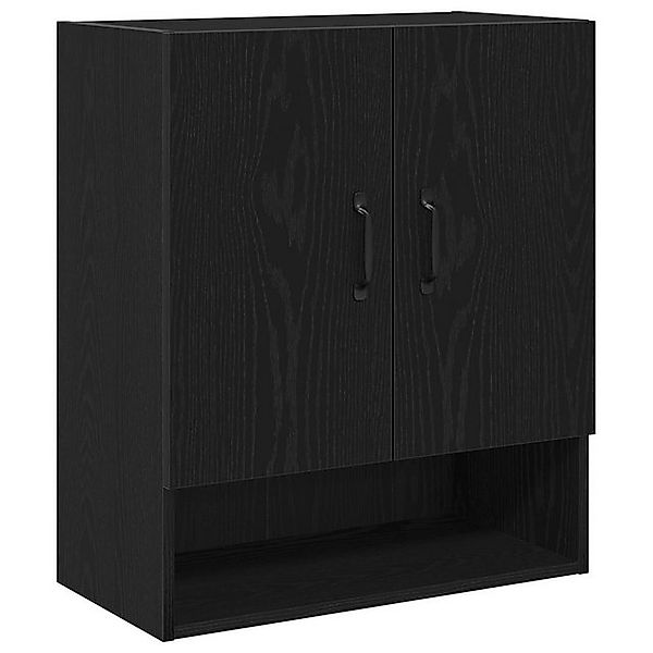 vidaXL Fächerschrank Wandregal Schwarze Eiche 60x30x70 cm Holzwerkstoff (1- günstig online kaufen