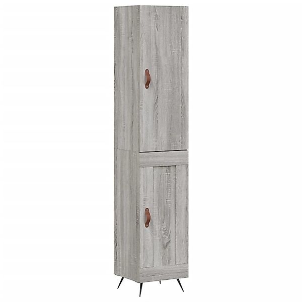 vidaXL Highboard Grau Sonoma 34,5x34x180 cm Holzwerkstoff 3199087 günstig online kaufen