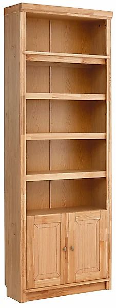 Home affaire Bücherregal »Soeren« aus massiver Kiefer, Höhe 220 cm, mit 2 H günstig online kaufen