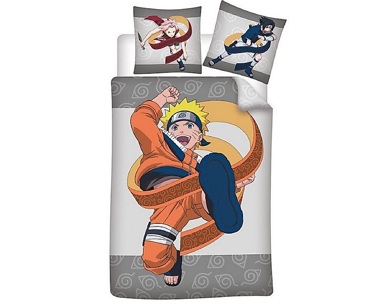 Naruto Bettwäsche Bettwäsche-Set – 1x Deckenbezug 140x200 & 1x Kissenbezug günstig online kaufen