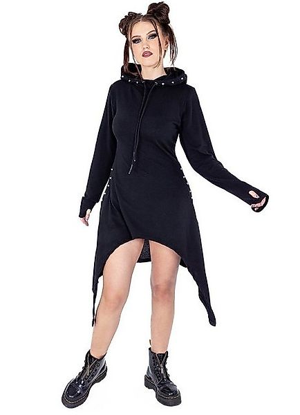 Poizen Industries Minikleid Augusta Dress Asymmetrisches Sweatkleid Gothic günstig online kaufen